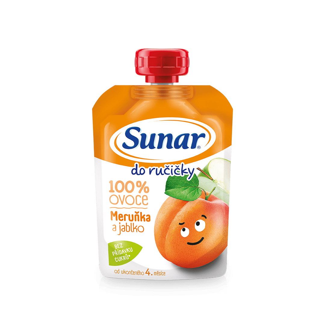 Ovocná kapsička Do ručičky marhuľa a jablko