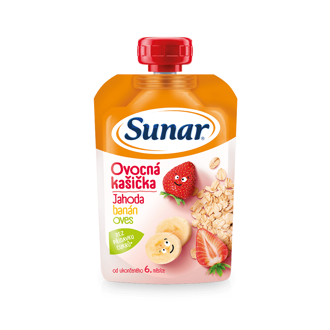 Ovocná kašička jahoda a banán