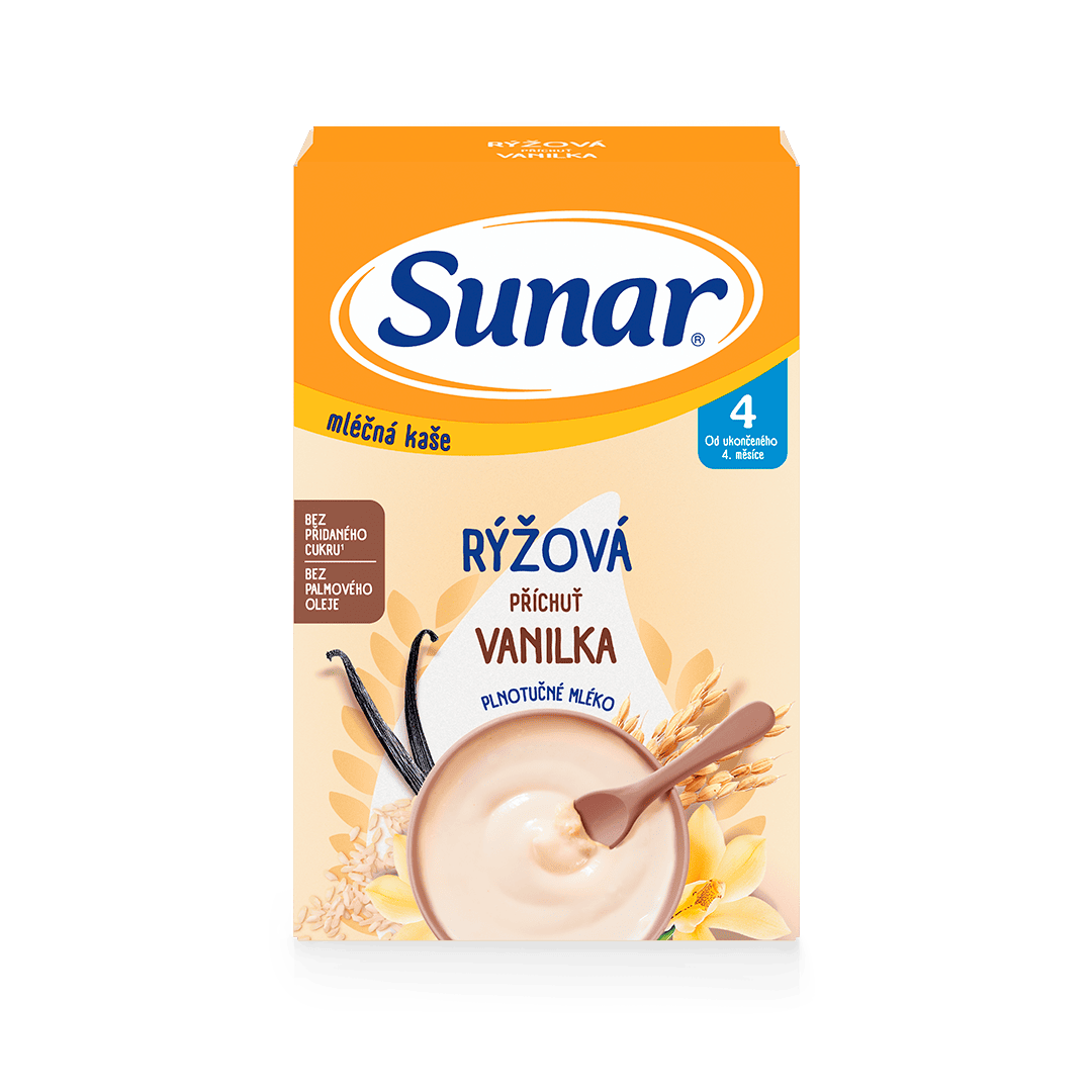 Mliečna ryžová kaša vanilková