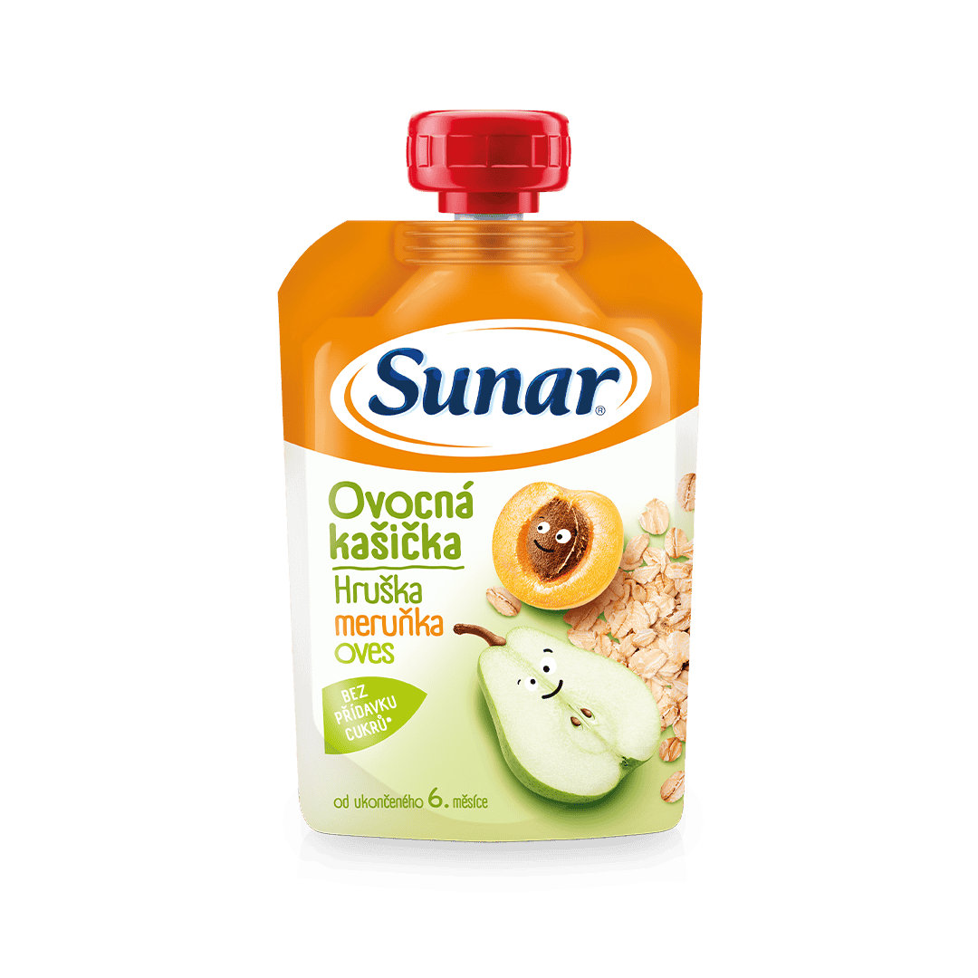 Ovocná kašička hruška a marhuľa