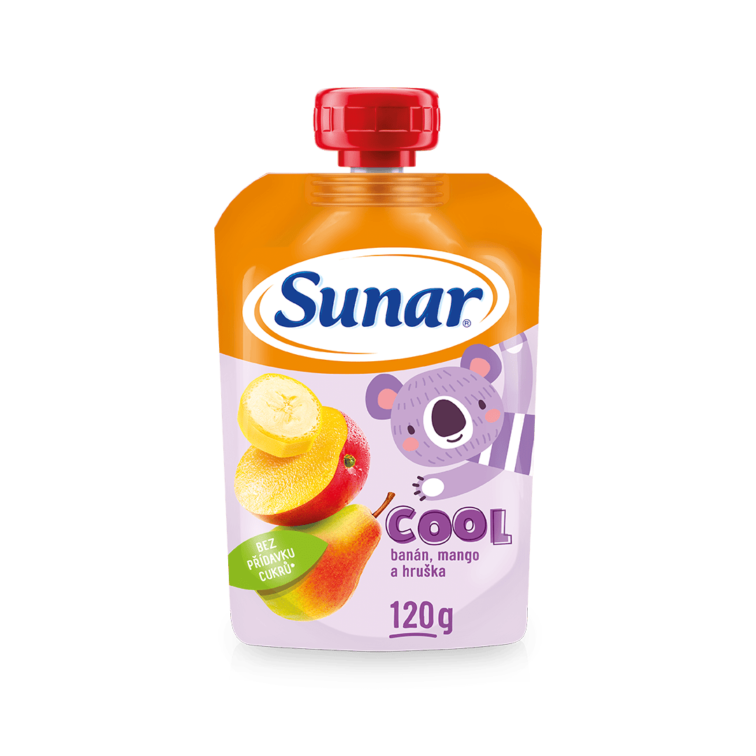 Cool kapsička hruška, mango, banán