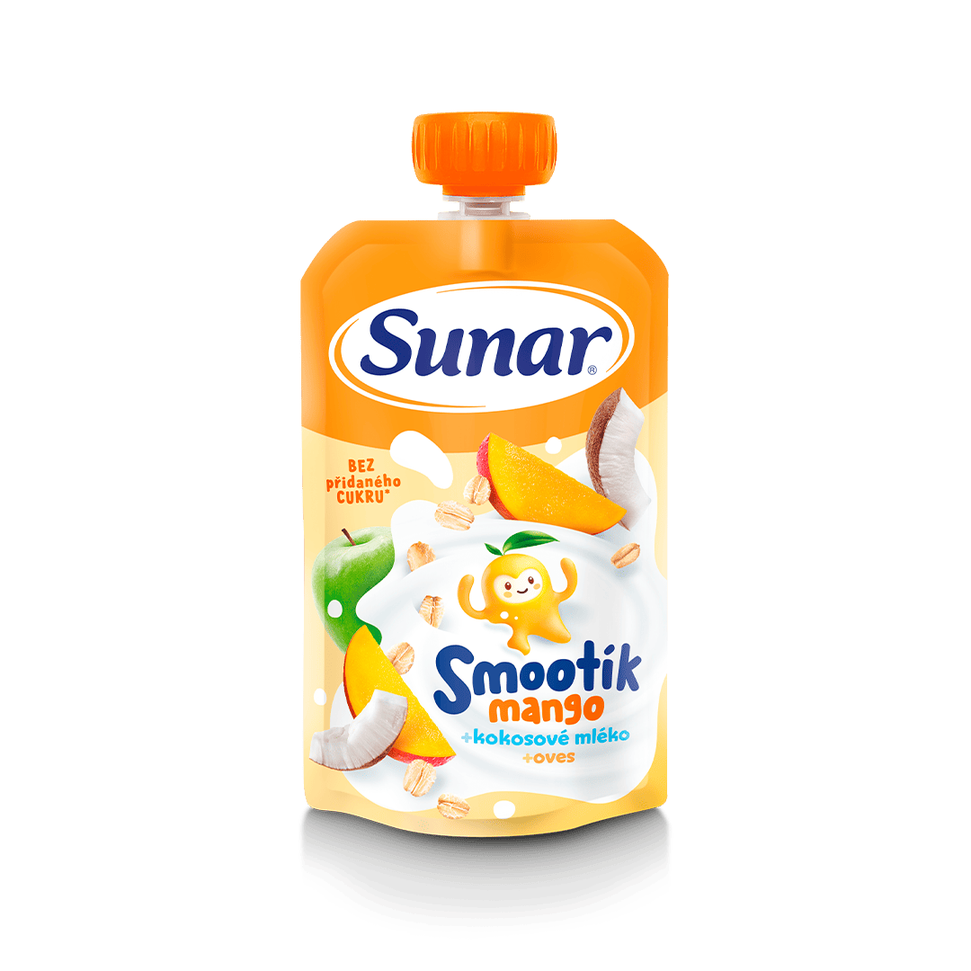 Smootík mango, kokosové mlieko, ovos