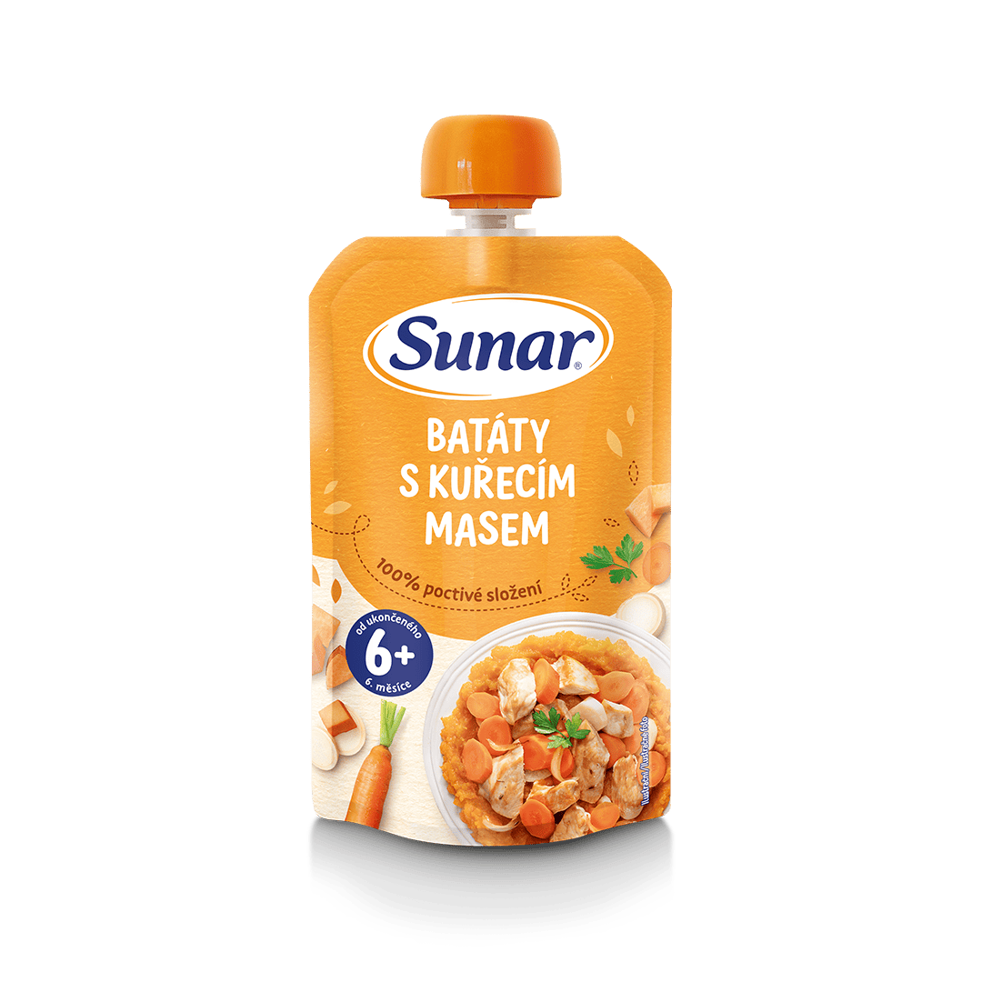 Kapsička batáty s kuřecím