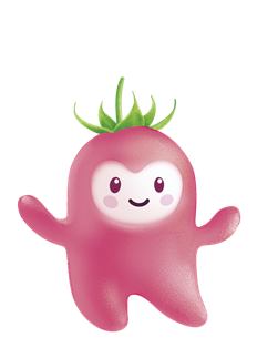 Smootík postavička malina