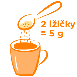 Ve 100 ml rozpusťte 2 zarovnané lžičky (5 g) granulátu.