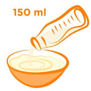 Vodu nalijte do misky